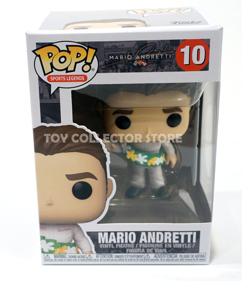 Mario Andretti 10 POP Vinyl Figure 1969 Indy 500 Winner Funko Pop Vinyl Figure